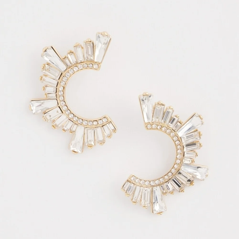 NWT Chico's No Droop™ Front to Back Embellished Earrings